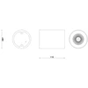 10W LED paviršinis šviestuvas MATE, juodas, 3000K, IP65