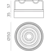 10W LED sieninis fasado šviestuvas ECLIPSE, juodos/dūmų sp., 2700K, IP65, A4029090N