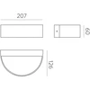 10W LED sieninis fasado šviestuvas AYSEL, antracito sp., 3000K, dimeriuojamas, IP65, A2069000GRDT