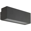 Sieninis šviestuvas 10W LED sieninis lauko šviestuvas PLANIT, tamsiai pilkas, 3000K, IP54, 90096