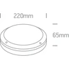 10W LED sieninis lauko šviestuvas, baltas, 3000K, 67442/W/W