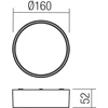 Sieninis šviestuvas 10W LED sieninis lauko šviestuvas URANIA, rūdžių sp., 3000K, IP65