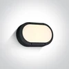 Sieninis šviestuvas 10W LED sieninis lauko šviestuvas, juodas, 3000K, 67442B/B/W