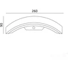 10W LED sieninis lauko šviestuvas OME, juodas, 4000K, su judesio davikliu, IP54