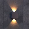 Sieninis šviestuvas 11W LED sieninis fasado šviestuvas KANSAS, tamsiai pilkas, 3000K, IP54, 4352800