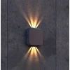 Sieninis šviestuvas 11W LED sieninis fasado šviestuvas KANSAS, tamsiai pilkas, 3000K, IP54, 4352800