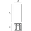 11W LED sieninis fasado šviestuvas LUMO, rūdžių sp., 2700/3000K, IP65, A4006070M