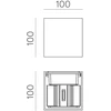 11W LED sieninis fasado šviestuvas KENDO, baltas, 2700/3000K, IP65, A2032070B