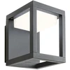11W LED sieninis lauko šviestuvas XIERA, juodas, 2900/3100K, IP54, 9564