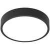 Lubinis šviestuvas 12/11/9,5/8,5W LED plafonas su 3h avariniu moduliu BULKHEAD ROUND, juodas, 3000/4000K, 120°, IP65