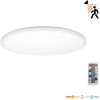 12W LED lubinis šviestuvas NIVERA CIRCLE, baltas, 3000/4000/6000K, su judesio davikliu, IP54