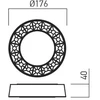 12W LED paviršinis lauko šviestuvas OKU, tamsiai pilkas, 3000K, IP65, 90266