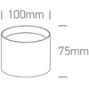 12W LED paviršinis šviestuvas, juodas, 3000/4000/5000K, IP44, 12112D/B/V