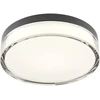 12W LED paviršinis šviestuvas FRISBI, matinės juodos sp., 3000/4000K, IP44, 01-3735
