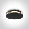 12W LED plafonas, juodas, 3000K, 67478/B/W