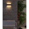 Sieninis šviestuvas 12W LED sieninis fasado šviestuvas POCKET, tamsiai rudas, 3000K, IP54, šviečia į viršų ir į apačią, 9055