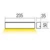 12W LED sieninis fasado šviestuvas OMNIA, tamsiai pilkas, 3000K, IP54, 90394
