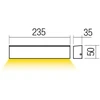 12W LED sieninis lauko šviestuvas OMNIA, tamsiai rudas, 4000K, IP54, 90398