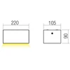12W LED sieninis lauko šviestuvas LIMAS, rūdžių sp., 2700/3000K, IP65, 91221