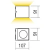 Sieninis šviestuvas 12W LED sieninis lauko šviestuvas TEKO, tamsiai rudas, 3000K, IP65, 90102
