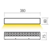 14,5W LED sieninis lauko šviestuvas AROOS, rūdžių sp., 3000K, IP65, 90934