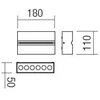 14,7W LED sieninis lauko šviestuvas MITIC, tamsiai pilkas, 3000K, IP54, 90117