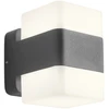 Sieninis šviestuvas 14,8W LED sieninis lauko šviestuvas TOK, tamsiai pilkas, 3000K, IP44