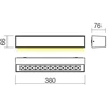 14W LED sieninis lauko šviestuvas AROOS, baltas, 3000K, IP65, 90250