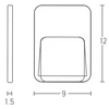 1.5W LED paviršinis lauko šviestuvas, baltas, 3000K, E187