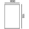 Pakabinamas šviestuvas 15W LED paviršinis fasado šviestuvas RIMA 3K, juodas, 3000K