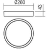 15W LED paviršinis lauko šviestuvas PONZA, tamsiai pilkas, 3000K, IP65, 90155