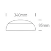 15W LED plafonas, baltas, 3000/4000/6500K, su 3h avariniu moduliu, 67218E/W/V