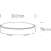 15W LED plafonas su avariniu moduliu, pilkas, 3000K, 67280ANE/G/W