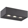 15W LED sieninis fasado šviestuvas, tamsiai pilkas, 3000K, IP54, E518