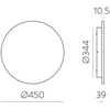 15W LED sieninis fasado šviestuvas COMBO, aukso sp., 2700/3000K, IP65, A3966270O