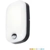 Sieninis šviestuvas 15W LED sieninis fasado šviestuvas BAVANO, juodos/baltos sp., 3000/4000/5700K, su judesio davikliu, IP54