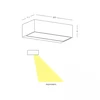 15W LED sieninis fasado šviestuvas, tamsiai pilkas, 3000K, IP54, E518