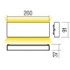 Sieninis šviestuvas 15W LED sieninis lauko šviestuvas KAMAL, tamsiai rudas, 4000K, IP54, šviečia į viršų ir į apačią, 90392