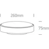16W LED plafonas, antracito sp., 3000K, 67280N/AN/W