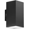 Sieninis šviestuvas 16W LED sieninis fasado šviestuvas POLO, juodas, CCT, IP65