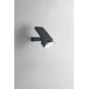 1,8W LED fasado šviestuvas su saulės baterija IRIS, juodas, CCT, IP54