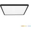 18W LED lubinis šviestuvas NIVERA SQUARE, juodas, 3000/4000/6000K, IP54