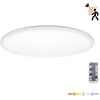 18W LED lubinis šviestuvas NIVERA CIRCLE, baltas, 3000/4000/6000K, su judesio davikliu, IP54
