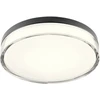 18W LED paviršinis šviestuvas FRISBI, matinės juodos sp., 3000/4000K, IP44, 01-3736