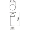 Sieninis šviestuvas 18W LED sieninis lauko šviestuvas TANIT, rūdžių sp., 3000K, IP54, 90550