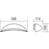 18W LED sieninis lauko šviestuvas PALMA, tamsiai pilkas, 3000K, IP54, 90235