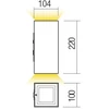 18W LED sieninis lauko šviestuvas HUB, tamsiai pilkas, 3000K, IP54, 90232
