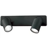 Sieninis šviestuvas Ideal Lux Wall lamp with 2 lights RUDY, GU10, juodas