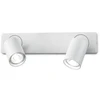 Sieninis šviestuvas Ideal Lux Wall lamp with 2 lights RUDY, GU10, baltas