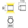 Sieninis šviestuvas 2 x 6W LED sieninis lauko šviestuvas ETA, tamsiai pilkas, 3000K, IP54, 9590